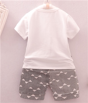 Cotton Striped Printed Two Pieces Suit for Kids