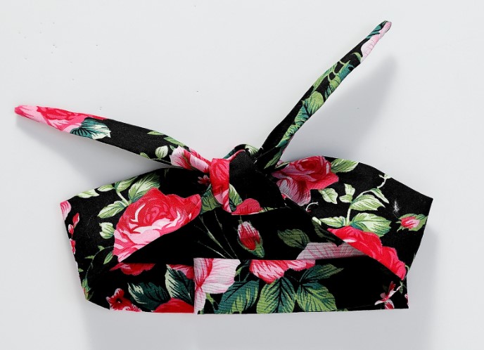 Cotton Floral Headband Dresses for Baby Girl