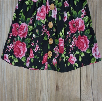 Cotton Floral Headband Dresses for Baby Girl