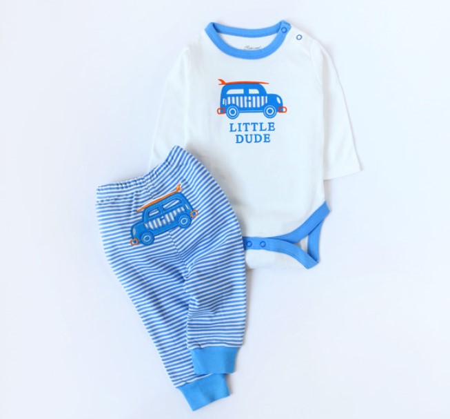 Cotton Car Printed Suit Set for Baby Boy