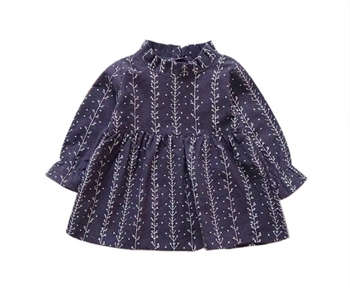 Cotton Long Sleeve Dress for Girls