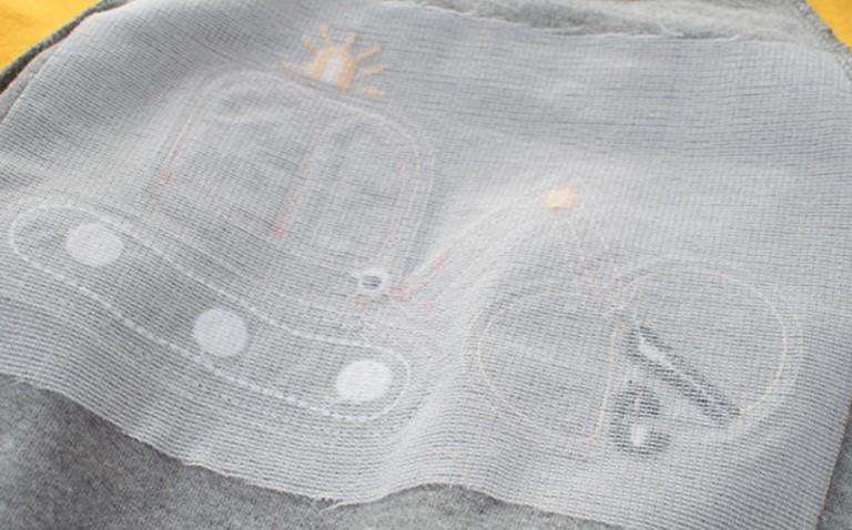 Cotton Bull Dozer Print T Shirt for Baby Boy