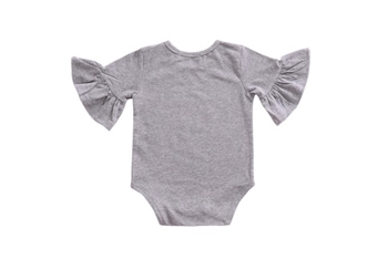 Cotton Trumpet Sleeves Bodysuit for Baby Girl 