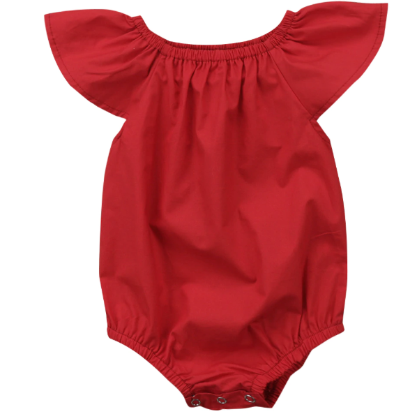 Cotton Short Sleeve Summer Romper for Baby Girl