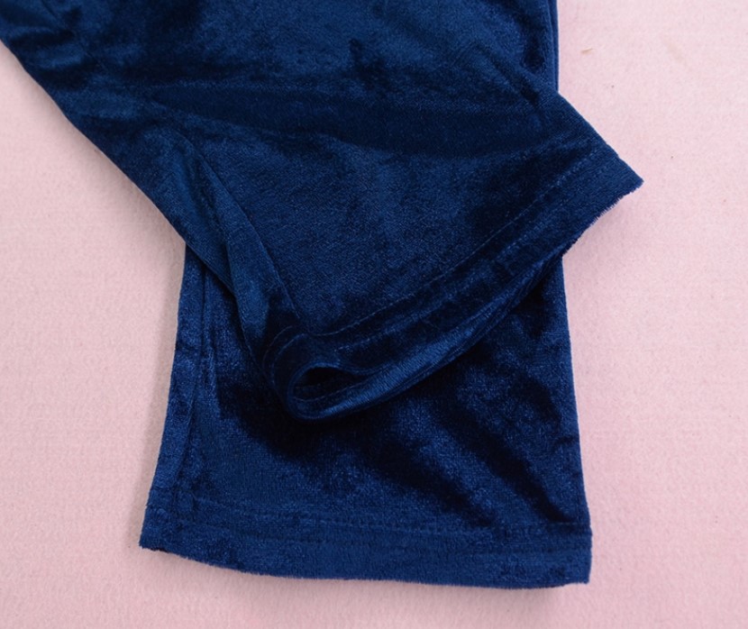Velvet Backless Jumpsuit for Baby Girls