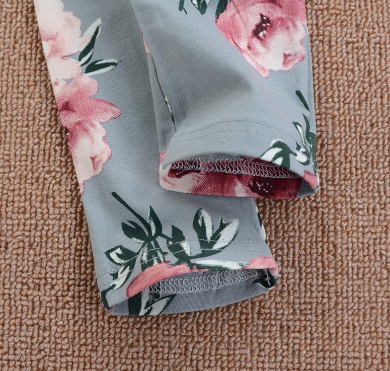 Cotton Flower Printed Sleeveless Jumpsuit for Baby Girl