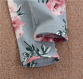 Cotton Flower Printed Sleeveless Jumpsuit for Baby Girl