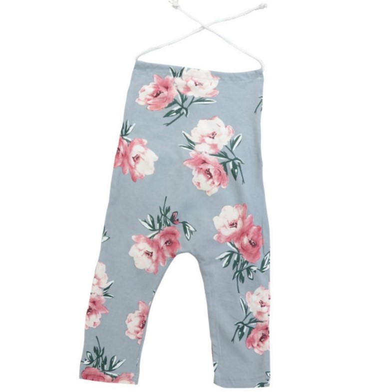 Cotton Flower Printed Sleeveless Jumpsuit for Baby Girl