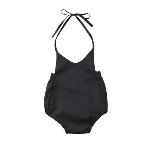 Cotton Backless Summer Cute Triangle Romper for Baby Girl