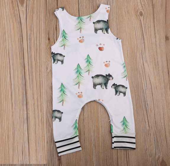 Cotton Infant Vest Summer Romper for Baby Girl