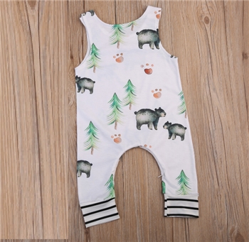 Cotton Infant Vest Summer Romper for Baby Girl