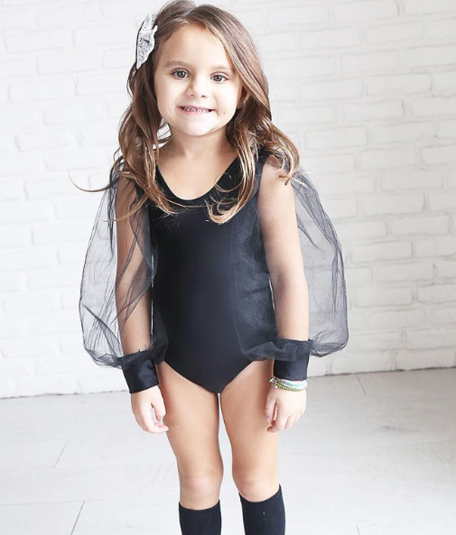 Cotton Crawling Mesh Long Sleeve Dress for Baby Girl