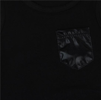 Black Cotton Zebra Sleeve Less Romper for Kids