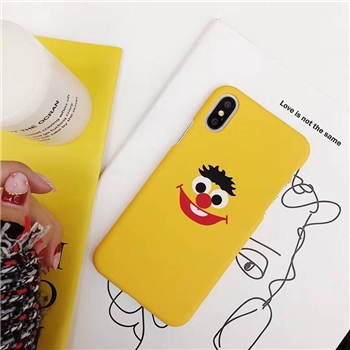 Plastic Cartoon Face Printed iPhone X Back Cover