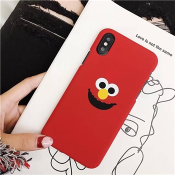 Plastic Cartoon Face Printed iPhone X Back Cover