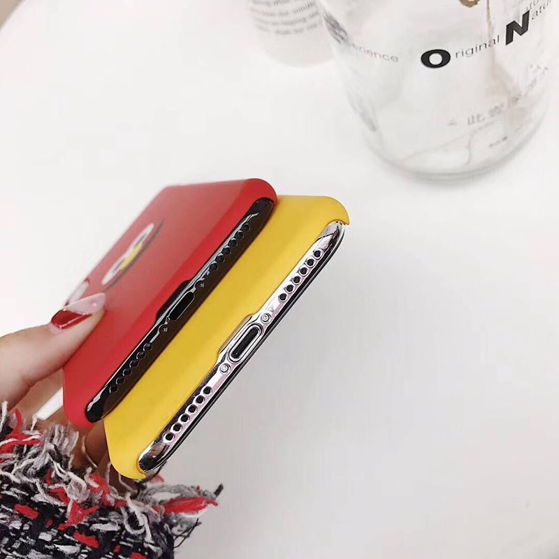 Plastic Cartoon Face Printed iPhone X Back Cover