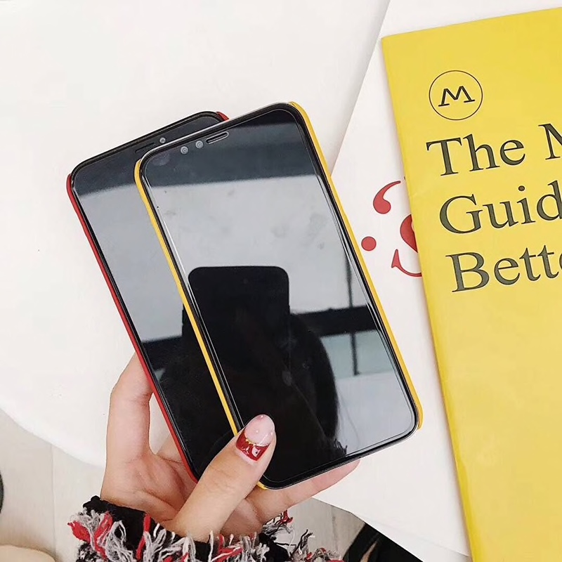 Plastic Cartoon Face Printed iPhone X Back Cover