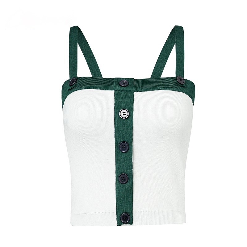 Polyester Buttons Neck Line Women Top