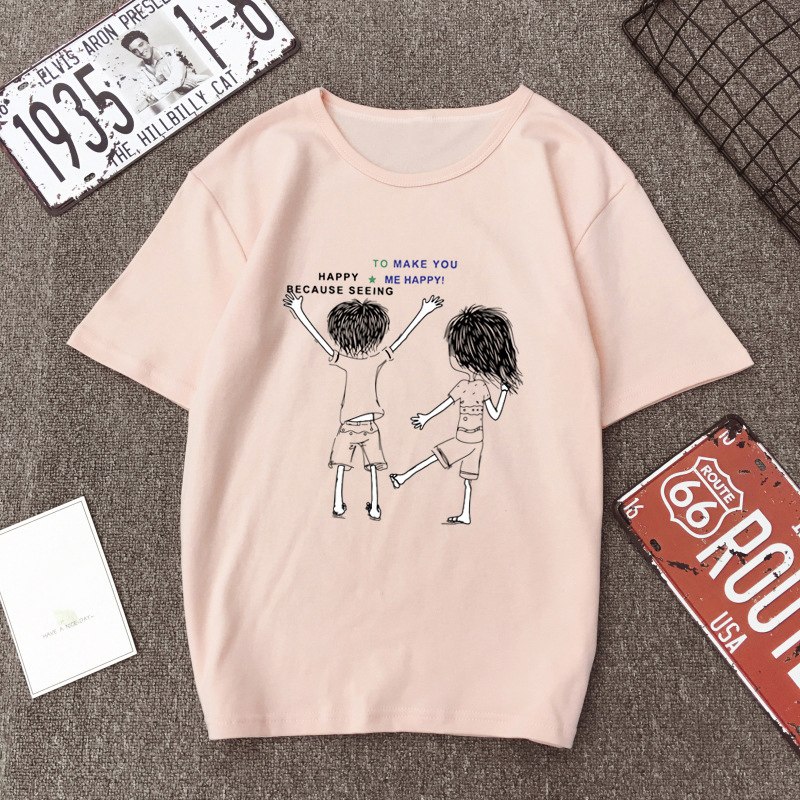 Polyester Printed Front Casual Simple Women Top