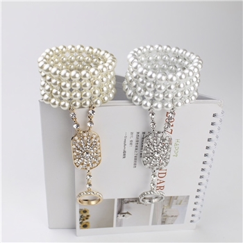 Alloy Pearls Patterned Adjustable Ring Women Bracelet