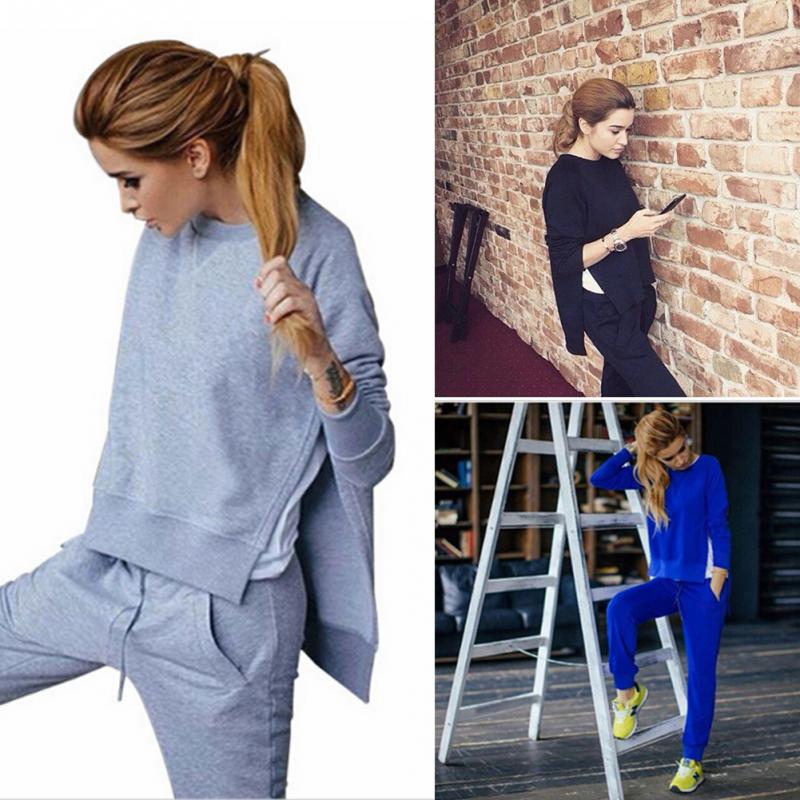 Polyester Plain Loose Long Casual Women Top