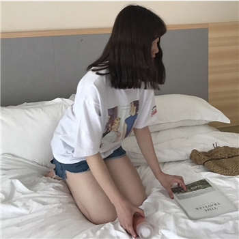 Polyester Patch Printed Front Women Top