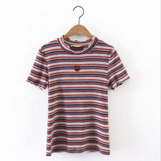 Polyester Horizontal Stretchable Casual Women Top