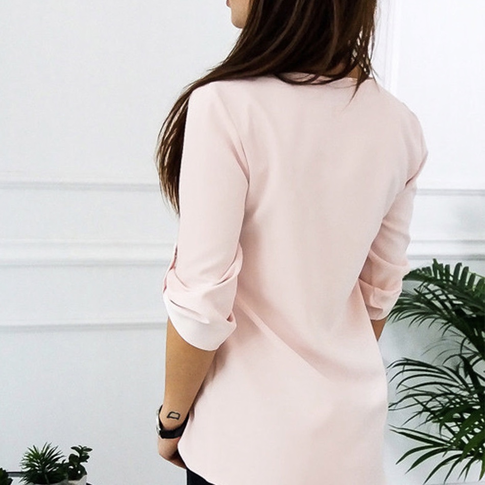 Polyester Zipper front Neck Women Top