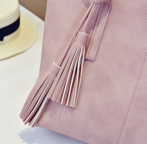 Polyurethane Vintage Portable Large Capacity Hand Bag for Women