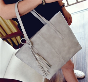 Polyurethane Vintage Portable Large Capacity Hand Bag for Women