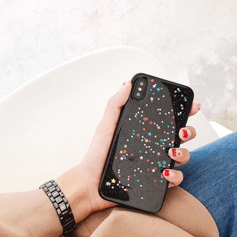 TPU Stars Patterned Cute iPhone X Back Cover Baifo.me